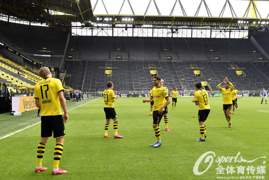  德甲重启首日多场比赛爆发进球大战  